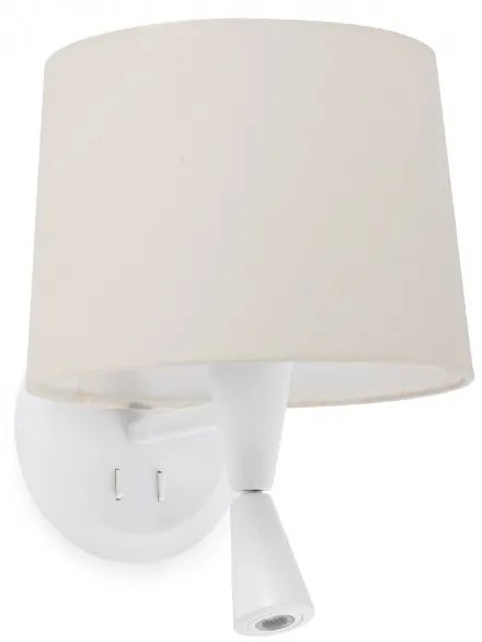 Aplica cu reader LED eleganta design modern CONGA alb/bej 64308-02