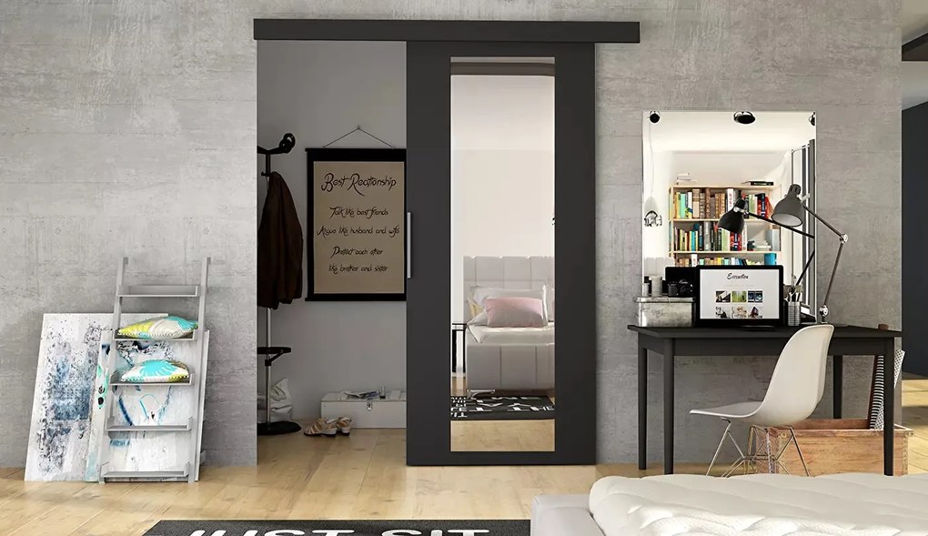 Uși glisante Marin 4 (negru). Promo -6%. 1032063