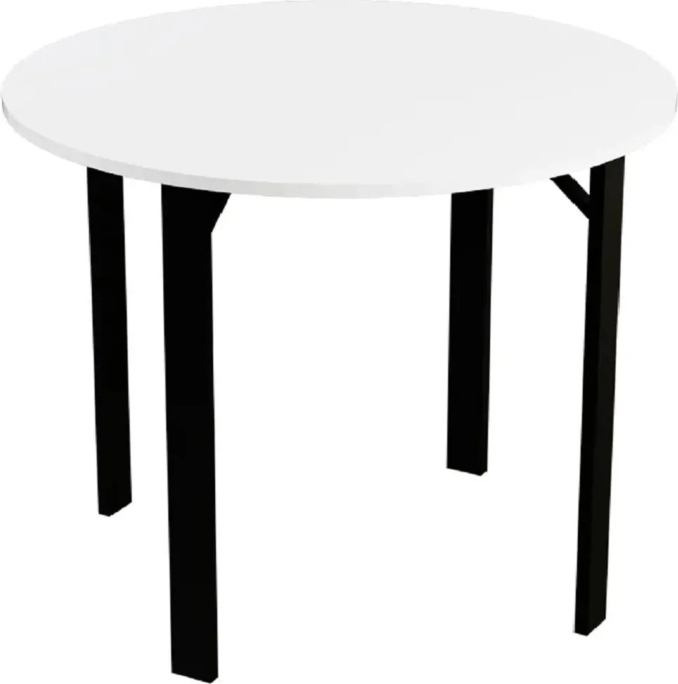 Masa bucatarie Onita rotund culoare alb-negru,R90 X 75 cm