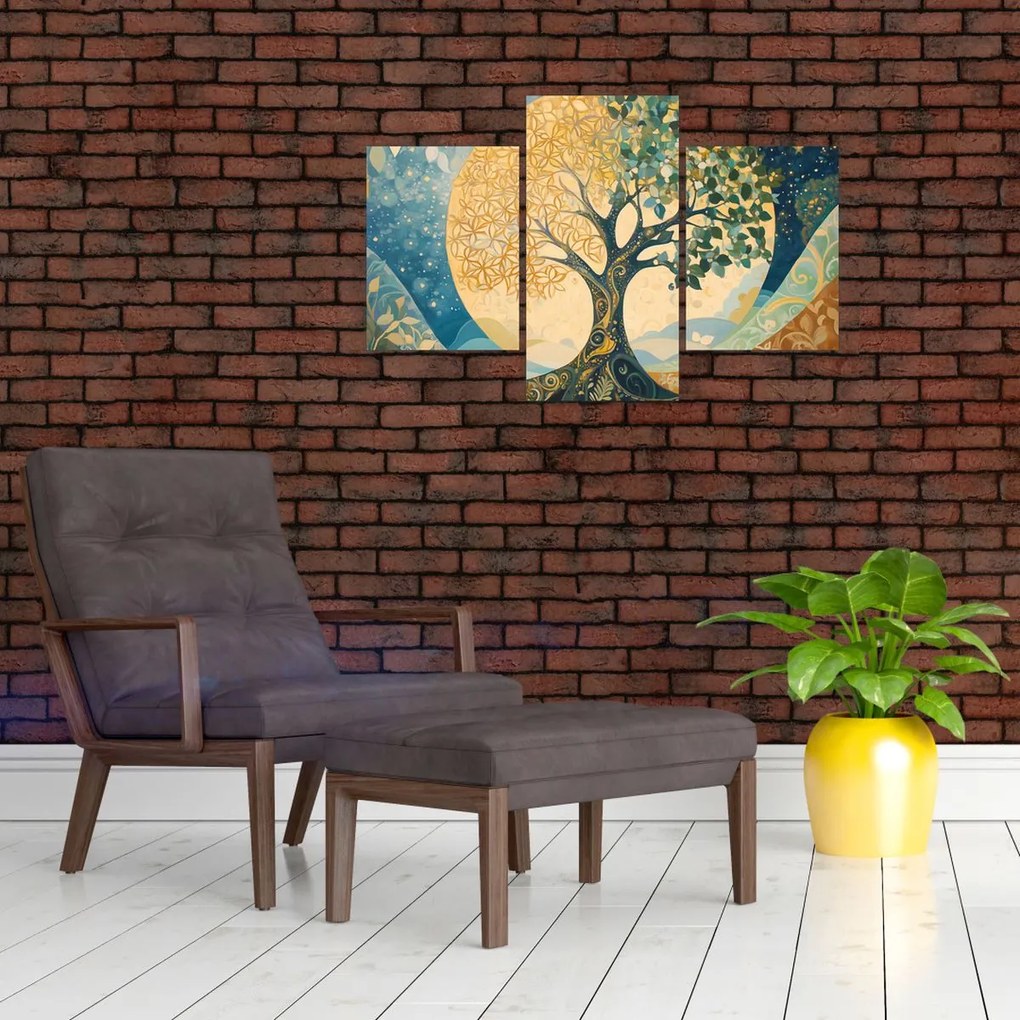 Tablou – Arborele vieții în lună (90x60 cm)