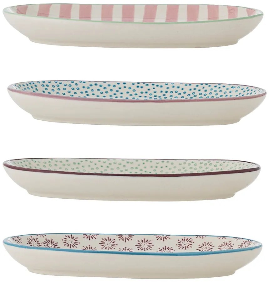 Farfurii 4 buc. pentru servire din gresie Patrizia – Bloomingville