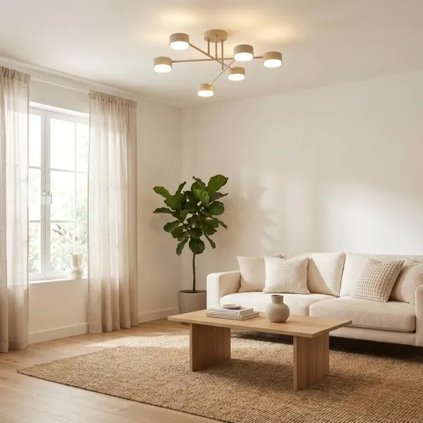 BRILAGI - Lustră aplicată LED RGB dimabilă MONO 6xGX53/14W/230V Wi-Fi Tuya neagră
