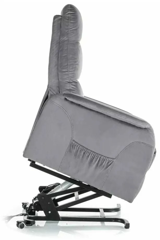 Scaun de masaj Pravia Velvet, gri
