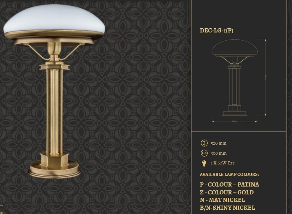 Veioza design clasic realizata manual Decor