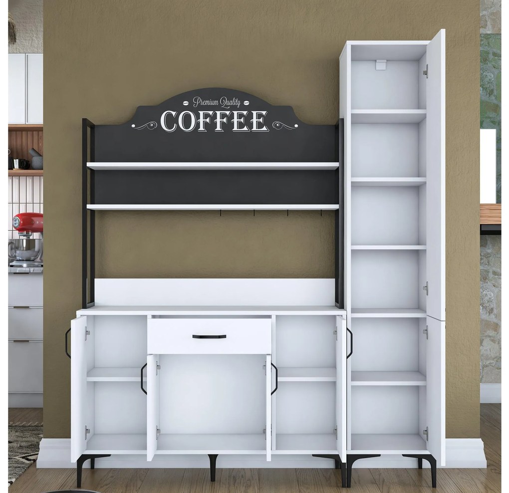 Set dulapuri bucătărie Jenaretta 49 (alb + negru). 1107098