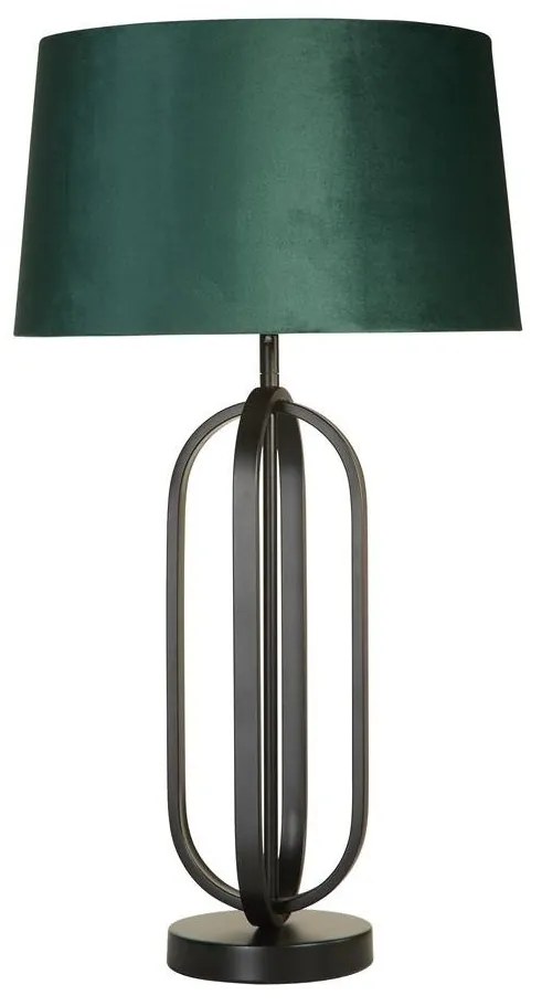 Veioza/Lampa de masa decorativa Chic negru/verde