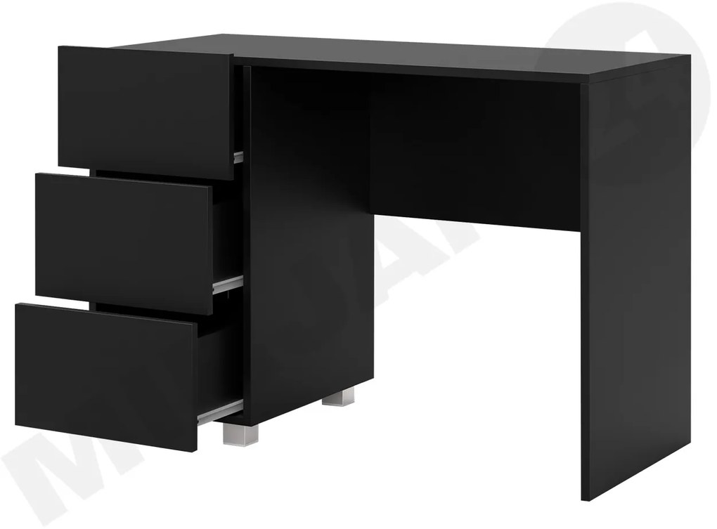Masă de scris Brenali BR08 (Negru + Negru lucios ). 1058378