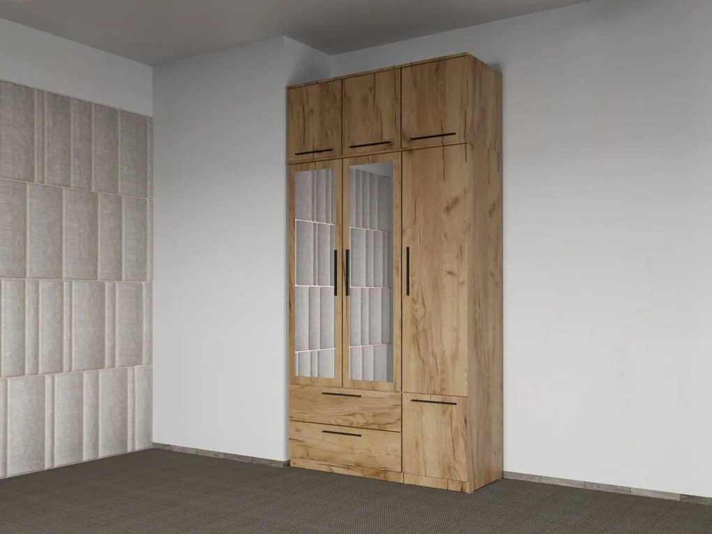 Set mobila dormitor 4 piese Stejar Levi C20