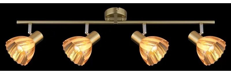 Plafoniera metal alama sticla chihlimbar ZACHERY 4L
