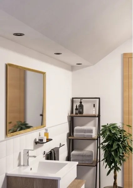 Eglo 902237 - Set 3x spoturi LED încastrate pentru baie BARRANCO, 1x GU10/4,5W/230V, IP44, negru