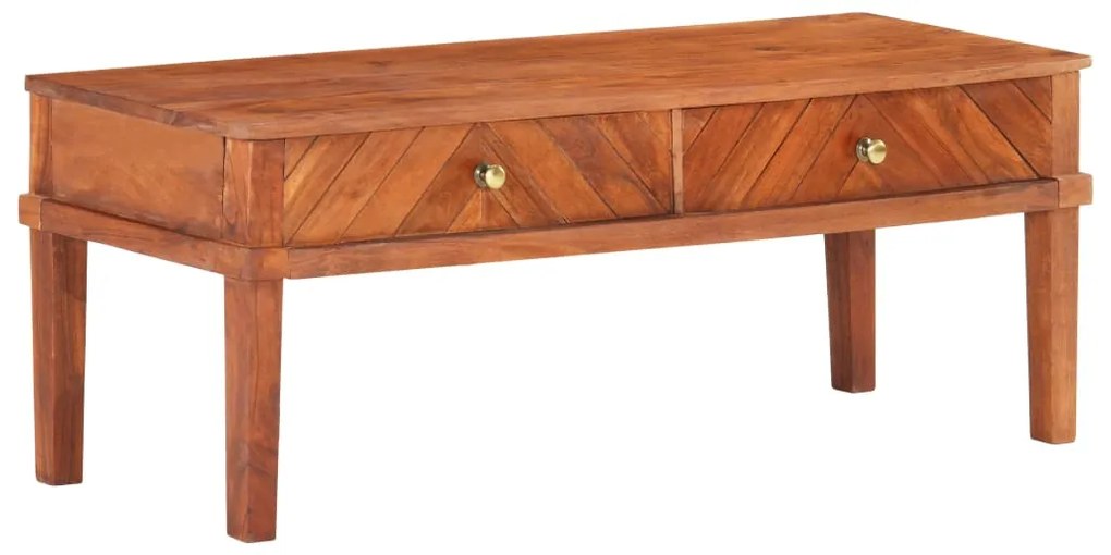 vidaXL Comodă TV, 110x40x41 cm, lemn masiv de acacia
