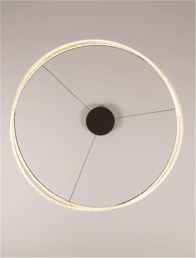 Lustra LED CCT moderna cu telecomanda OPEHLIA negru