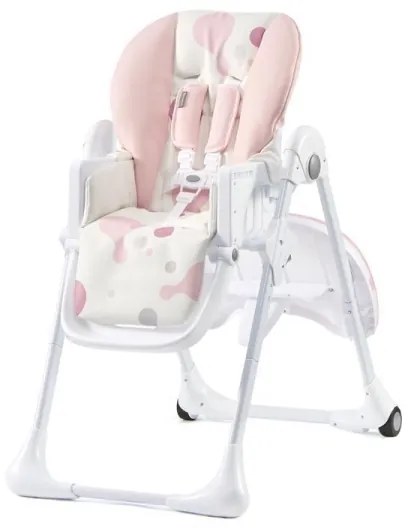 Scaun de masă pentru copii YUMMY roz/alb KINDERKRAFT