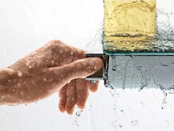 Baterie cada cu termostat, Hansgrohe Select, crom, 13141000