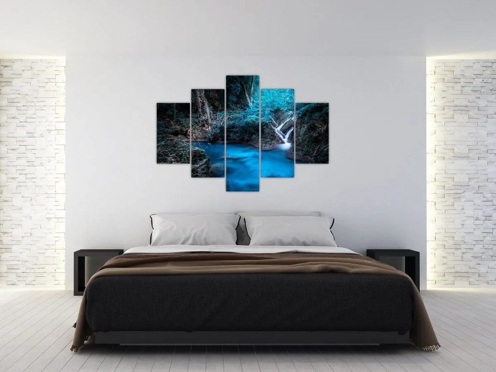 Tablou - Noaptea magică în pădurea tropicală (150x105 cm)