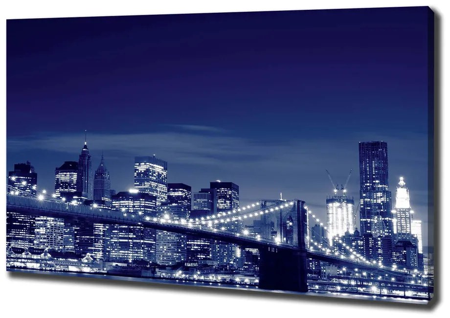 Tablou pe pânză New york, pe timp de noapte