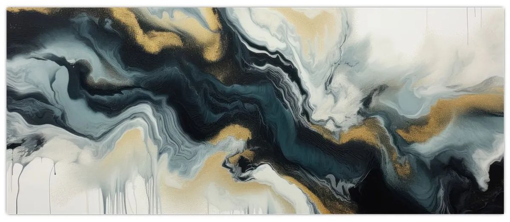 Tablou - Desen marmorat (120x50 cm)