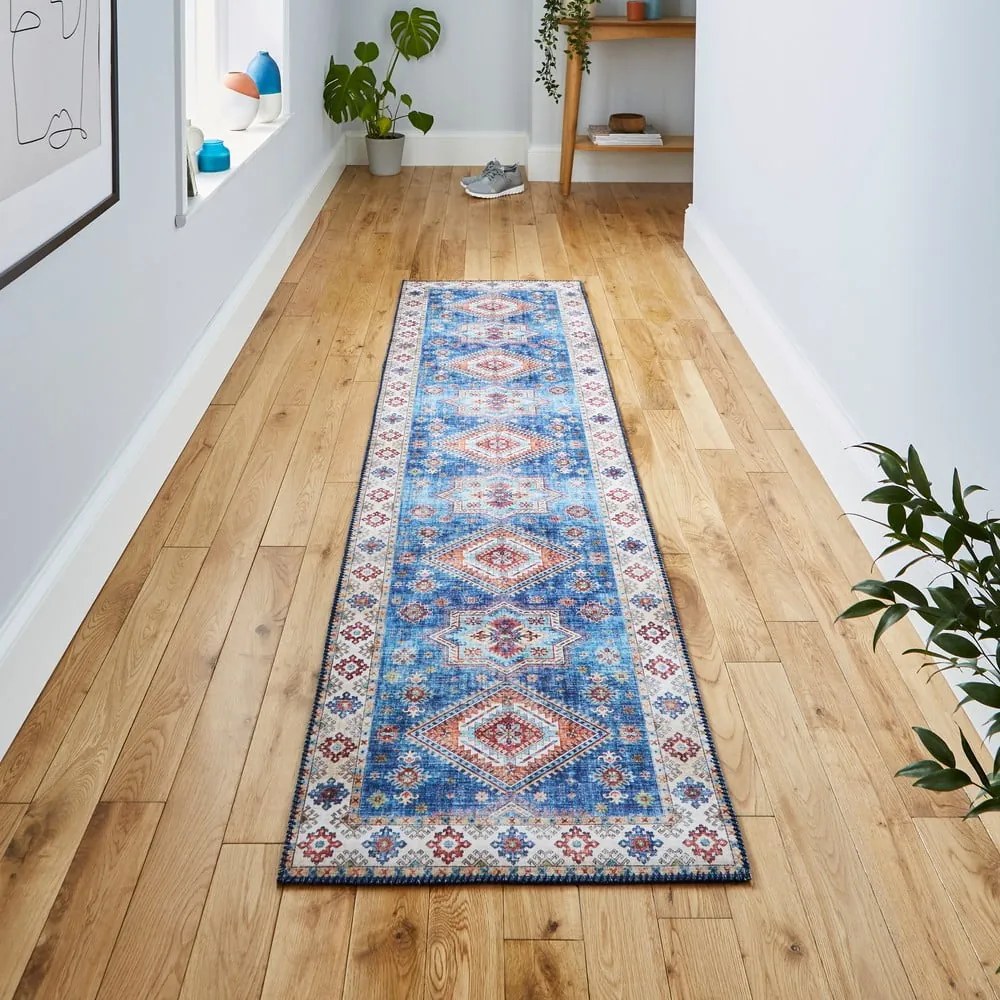 Covor albastru 225x60 cm Topaz - Think Rugs