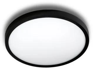 Mini Plafoniera LED design slim MALTA R 23 3000K neagra