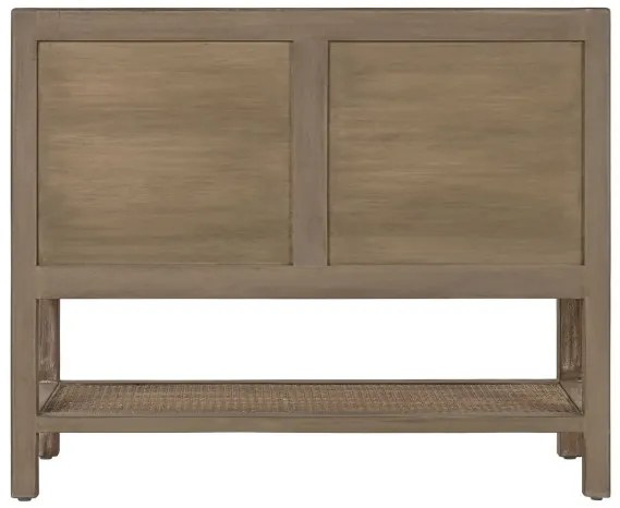 Comoda, natur, din lemn de bayur si rattan, Seraphine