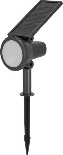 Eglo 901069 - Lampă solară SAMBUCO LED RGBW reglabilă, 3W/4,5V, IP44, neagră, cu telecomandă