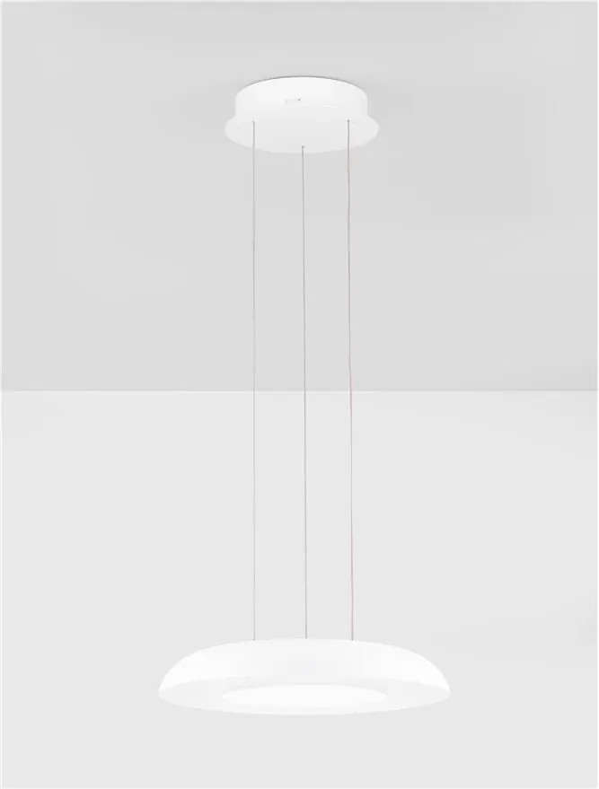 Lustra/Pendul LED design modern EPOSI alba D-40cm