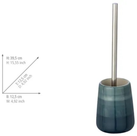 WENKO 22648100 - Set WC POTTERY 12,5 x 39,5 cm turcoaz