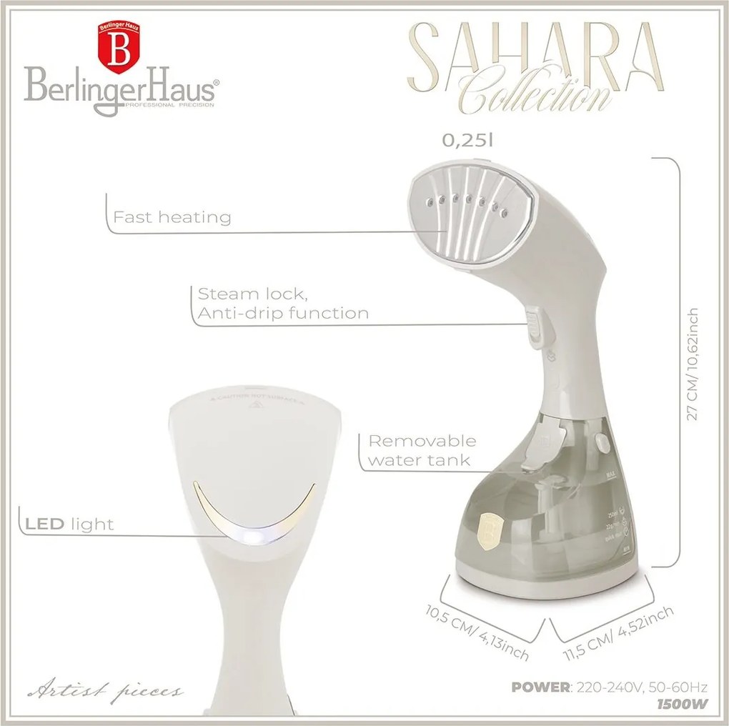Fier de călcat vertical Berlinger Haus BH 9551 Sahara