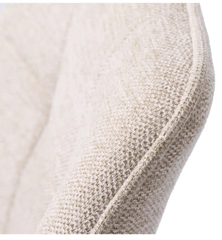 Scaun de sufragerie bej cu cotiere tapițat Nolan – Unique Furniture