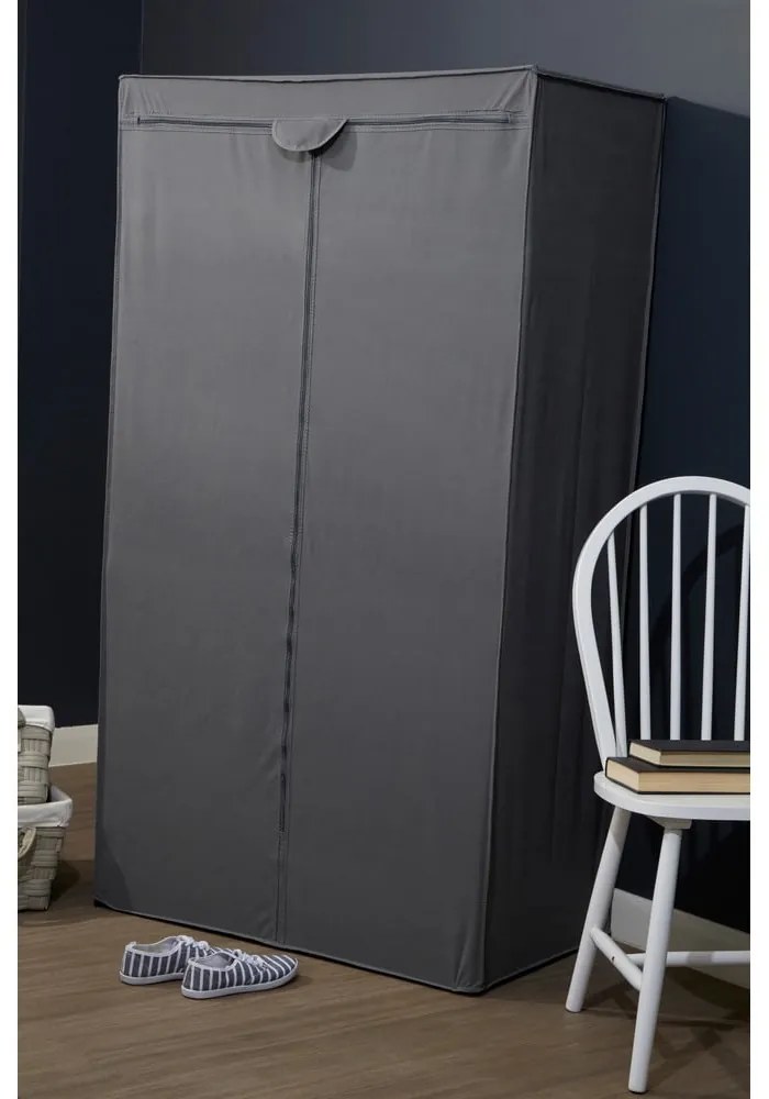 Șifonier gri din material textil 90x160 cm Dara – Premier Housewares