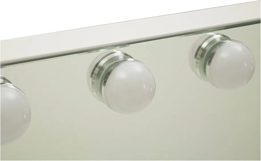 Oglindă de perete cu led/cu raft 55x43 cm Hollywood – Mauro Ferretti