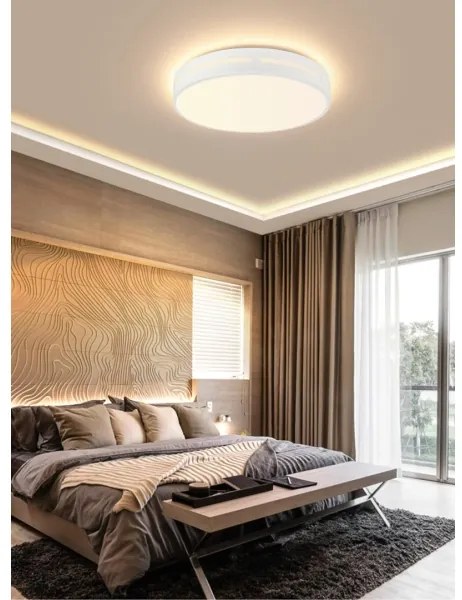 Plafonieră LED dimabilă PERFECTO 48W/230V Wi-Fi Tuya Immax NEO 07153-W50 + telecomandă