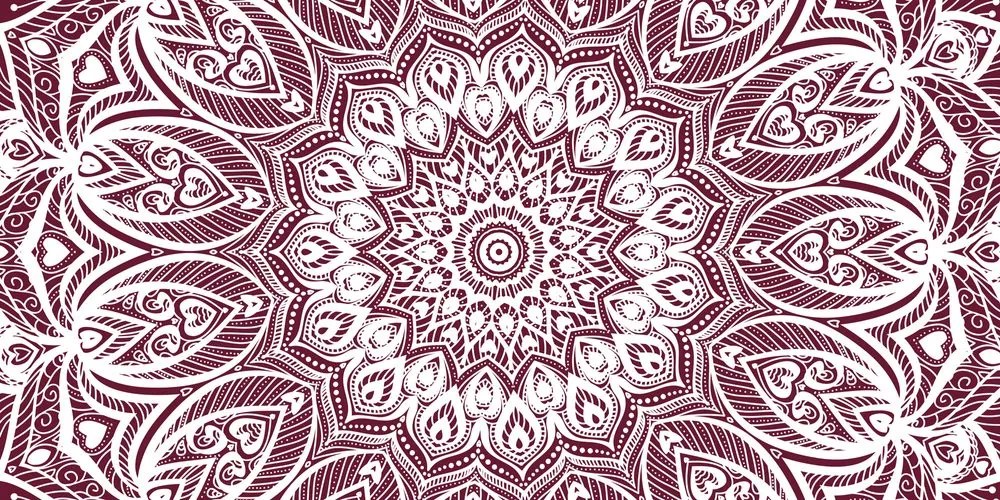 Tablou Mandala armonie pe un fundal roz