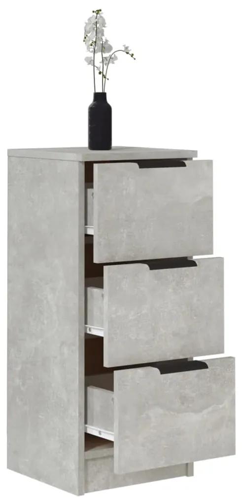 Servanta, gri beton, 30x30x70 cm, lemn prelucrat 1, Gri beton