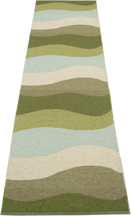 Covor tip traversă pentru interior și exterior verde 70x300 cm Urvi Woods – Pappelina