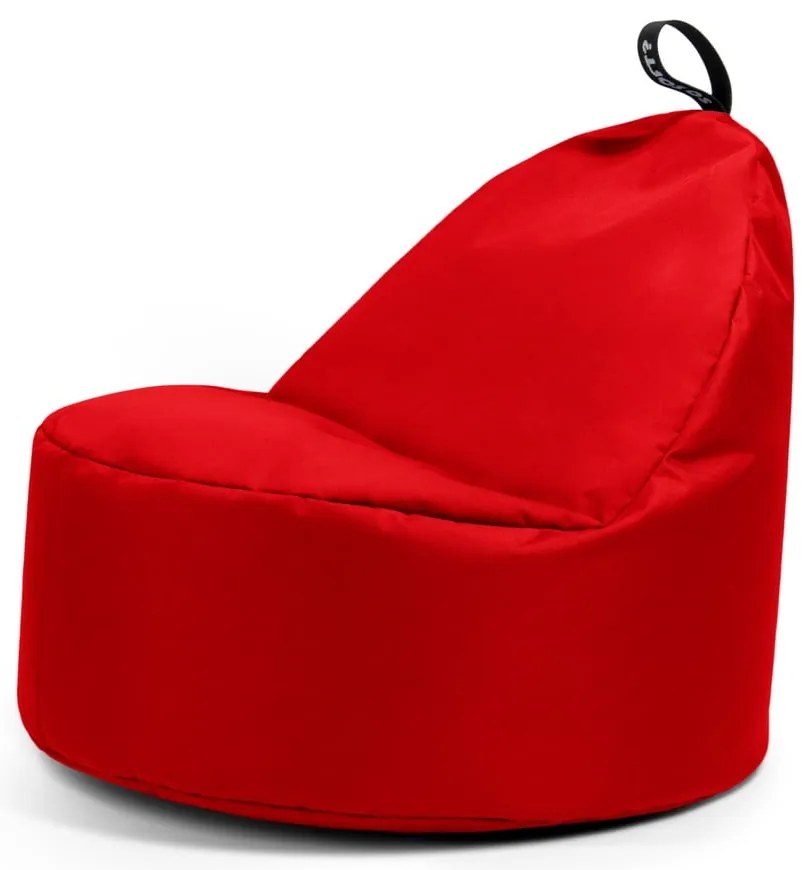 Fotoliu puf pentru copii roșu Round M – So Soft?