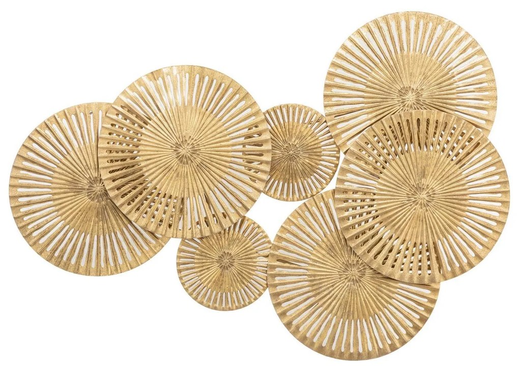 Decoratiune de perete Alexa gold, metal, 99 x 71 cm