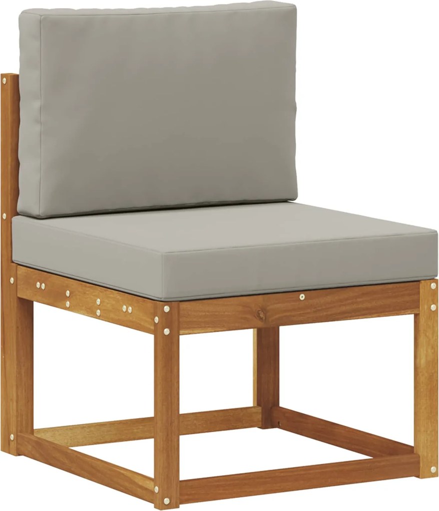 vidaXL Canapea Medie pentru Exterior Lemn Solid de Acacia