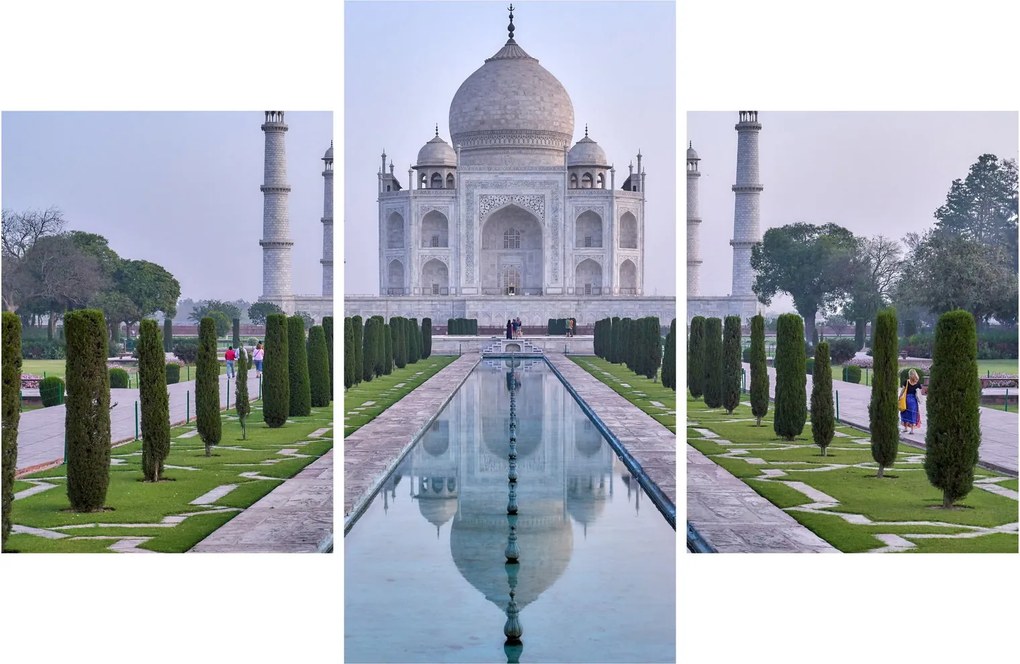 Tablou - Taj Mahal în răsăsrit de soare (90x60 cm)