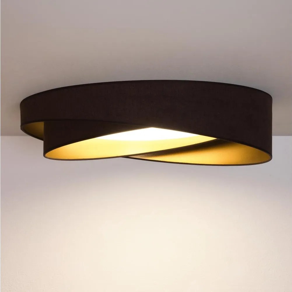 BRILAGI - Lampă de tavan LED VELVET TWIST LED/24W/230V 4000K Ø 55 cm maro/auriu