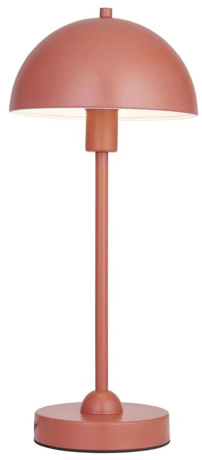 Endon 98496 - Lampă de masă SAROMA, 1xE14/7W/230V, culoare cărămizie