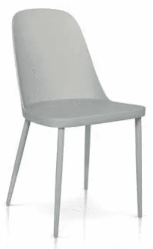 Set 4 scaune GOCCIA -HORECA-POLIPROPILENA - GRI