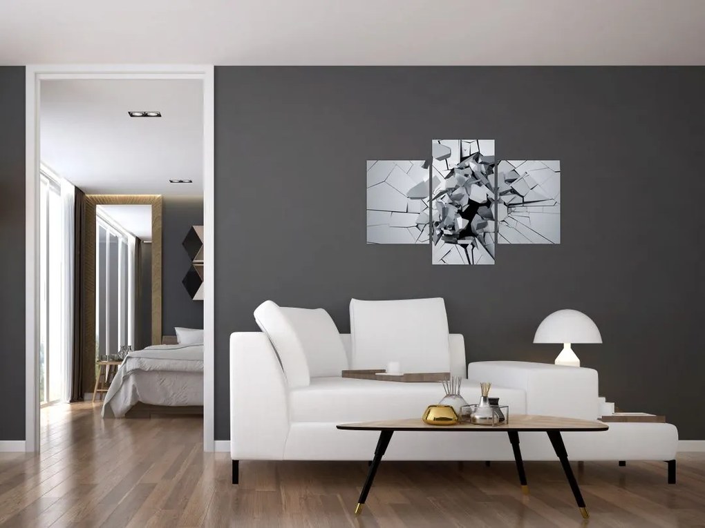 Tablou abstracție 3D (90x60 cm)