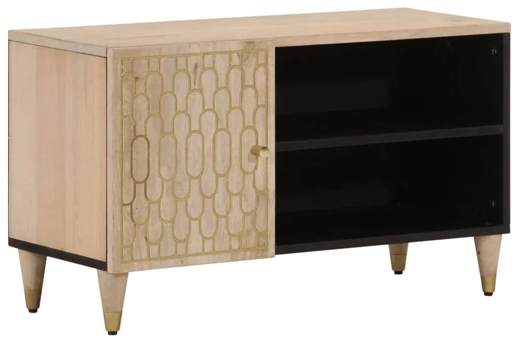 vidaXL Comodă TV, 80x31x46 cm, lemn masiv de mango
