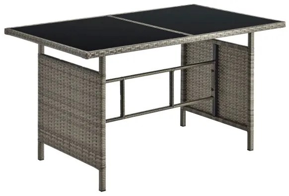 Juskys Set ratan de gradina Manacor - gri