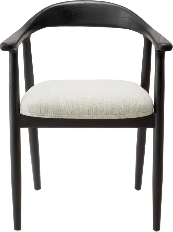 Scaun elegant design LUX Beale negru/ crem