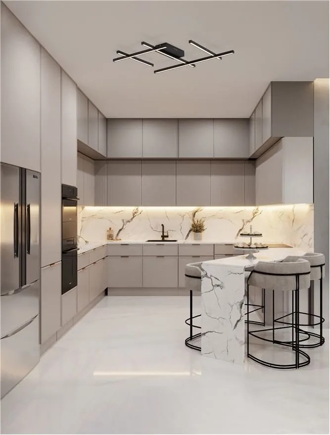 Lustra aplicata LED moderna design geometric PACE