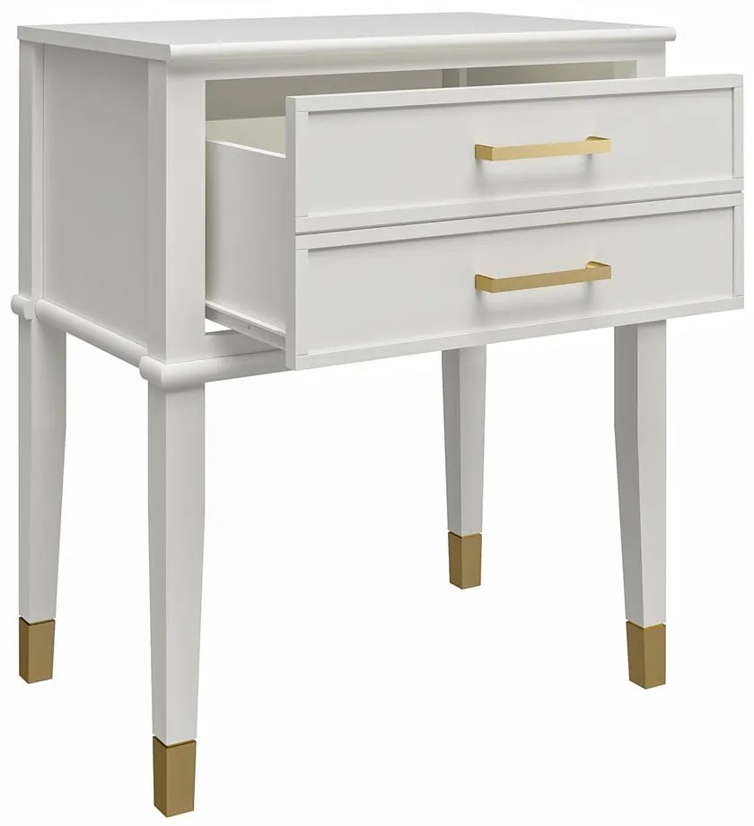 Noptieră albă Westerleigh – CosmoLiving by Cosmopolitan