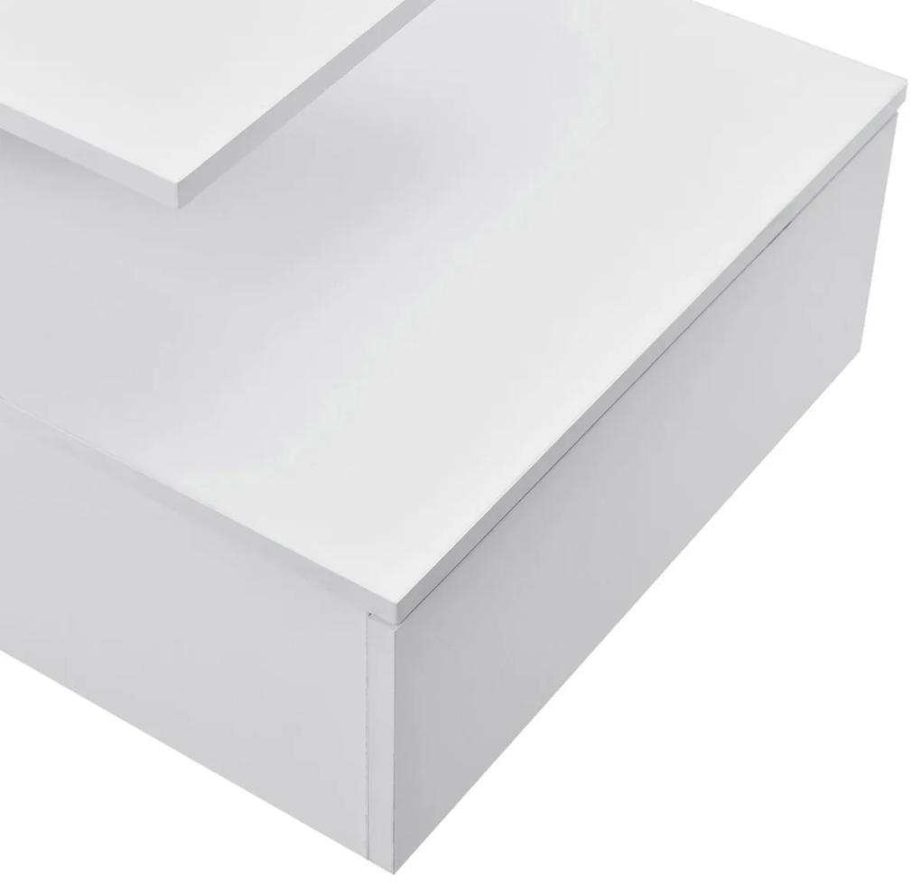 Noptiera montabila pe perete un sertar  o polita 40x35x31 cm PAL  alb