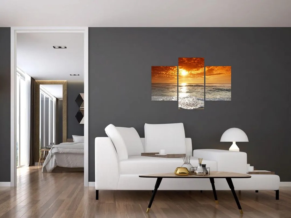 Tablou cu apus de soare din Corsica (90x60 cm)